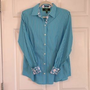 C Wonder Blue stripped bottom down